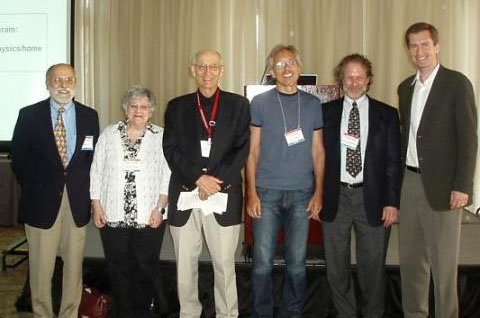 Speakers at Boston AAS session "Using the Discoveries of Astronomy to Teach Physics." Photo by Gina Brissenden