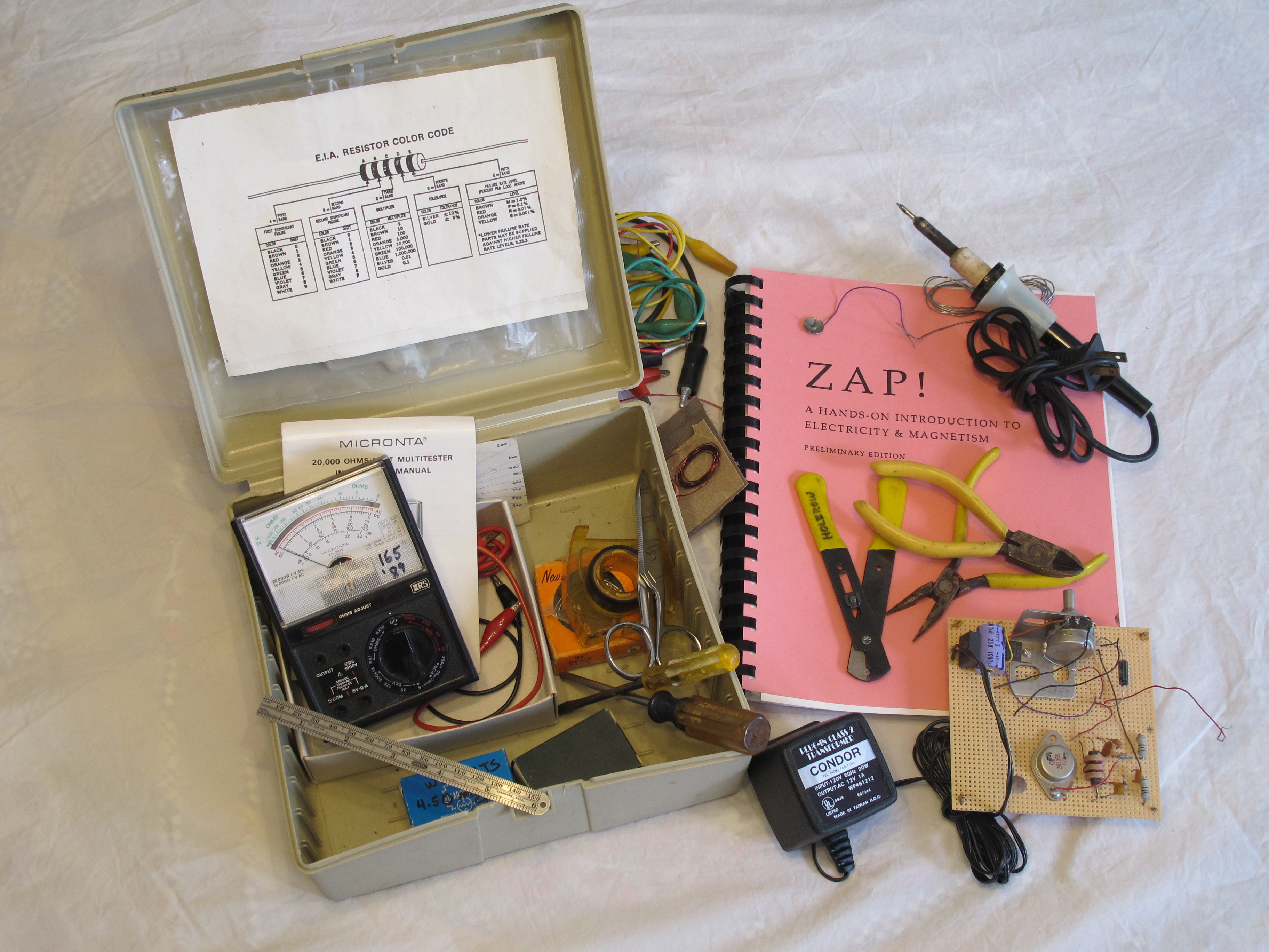 Physics 8.02x tool kit from 1989